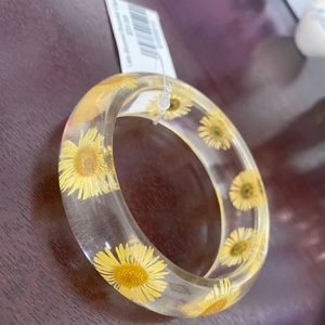 Late Bloomer Pressed Flower Bracelet (Girls size)